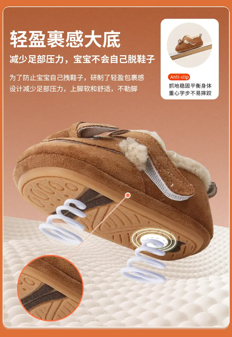 Winter Baby Shoes for Girls 0-6 Months Soft Fleece Lined — feature 18
