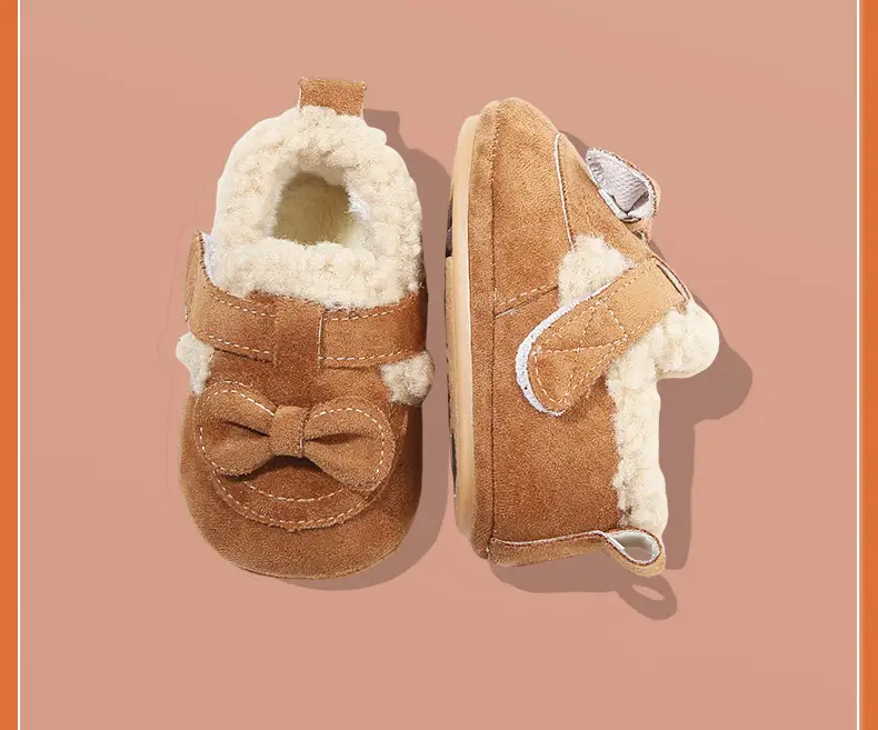 Winter Baby Shoes for Girls 0-6 Months Soft Fleece Lined — feature 25
