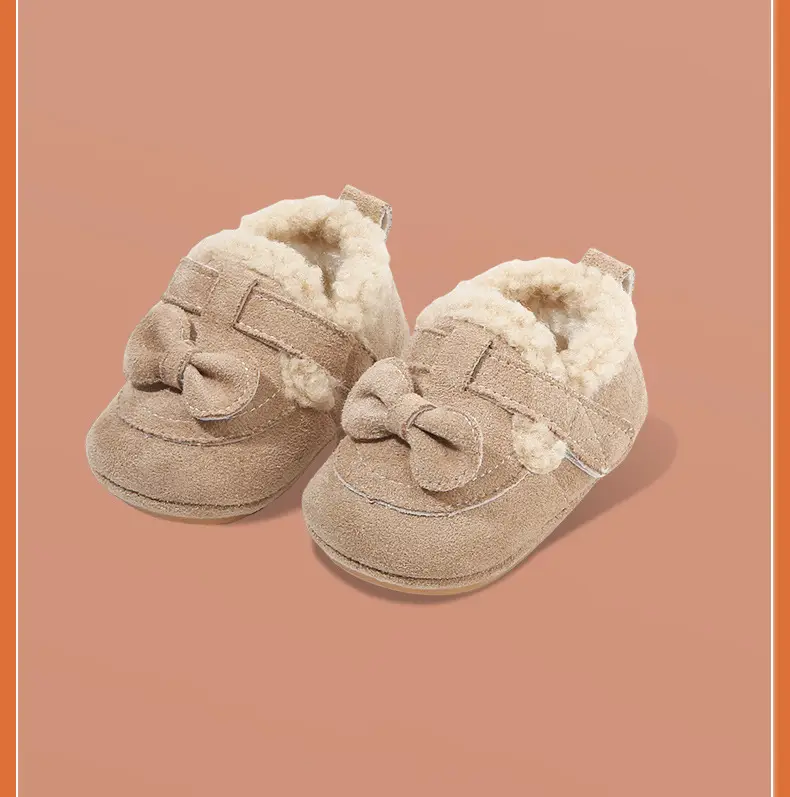 Winter Baby Shoes for Girls 0-6 Months Soft Fleece Lined — feature 27