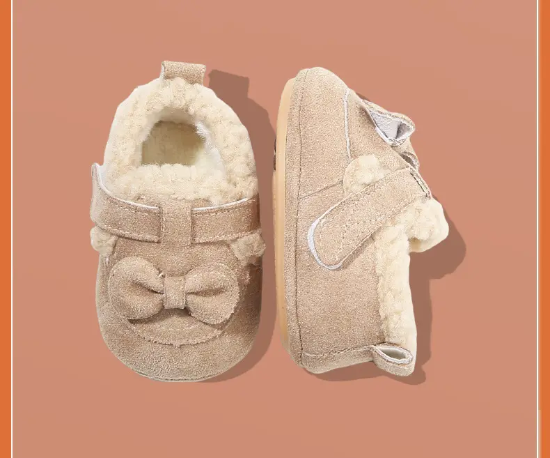 Winter Baby Shoes for Girls 0-6 Months Soft Fleece Lined — feature 28