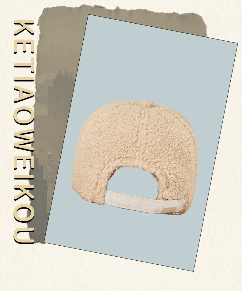 Winter Black Wool Baseball Cap for Men — feature 3
