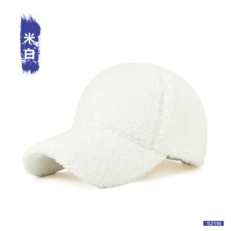 Winter Black Wool Baseball Cap for Men - Image 4