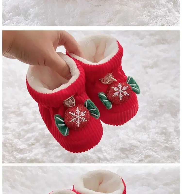 Baby Winter Velvet Shoes 0-6 Months Tiger Head Design — feature 9
