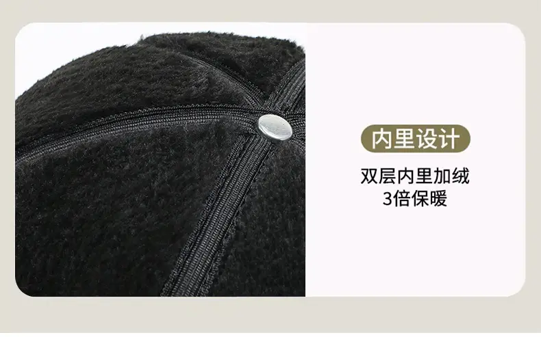 Winter Duckbill Cap with Fleece Lining for Men — feature 15