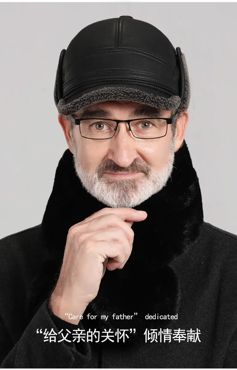Winter Duckbill Cap with Fleece Lining for Men — feature 21