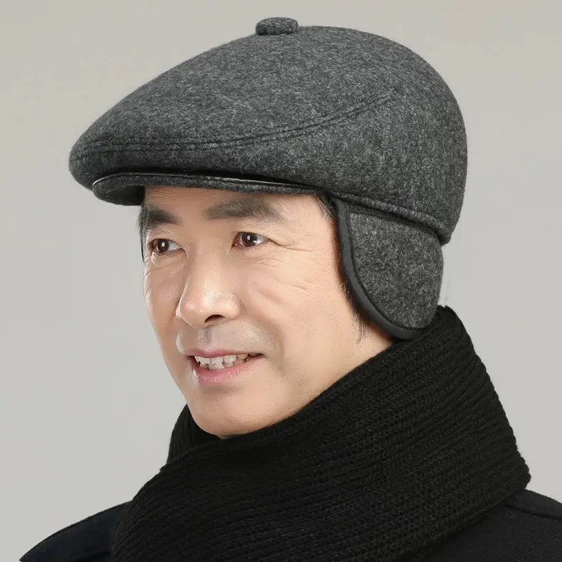 Winter Duckbill Cap with Fleece Lining for Men - Image 3