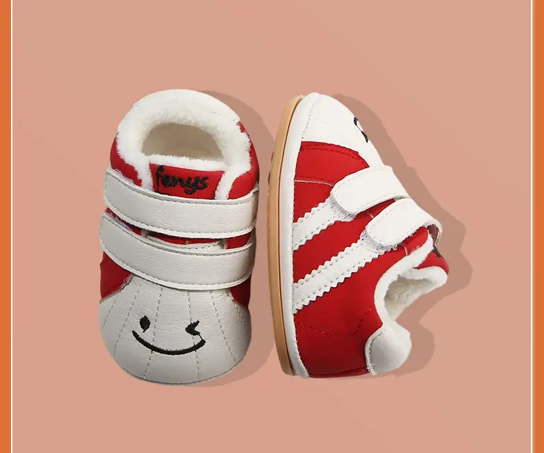 Baby Fleece Lined Toddler Shoes Soft Sole Autumn Winter — feature 25