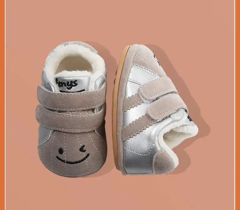 Baby Fleece Lined Toddler Shoes Soft Sole Autumn Winter — feature 31