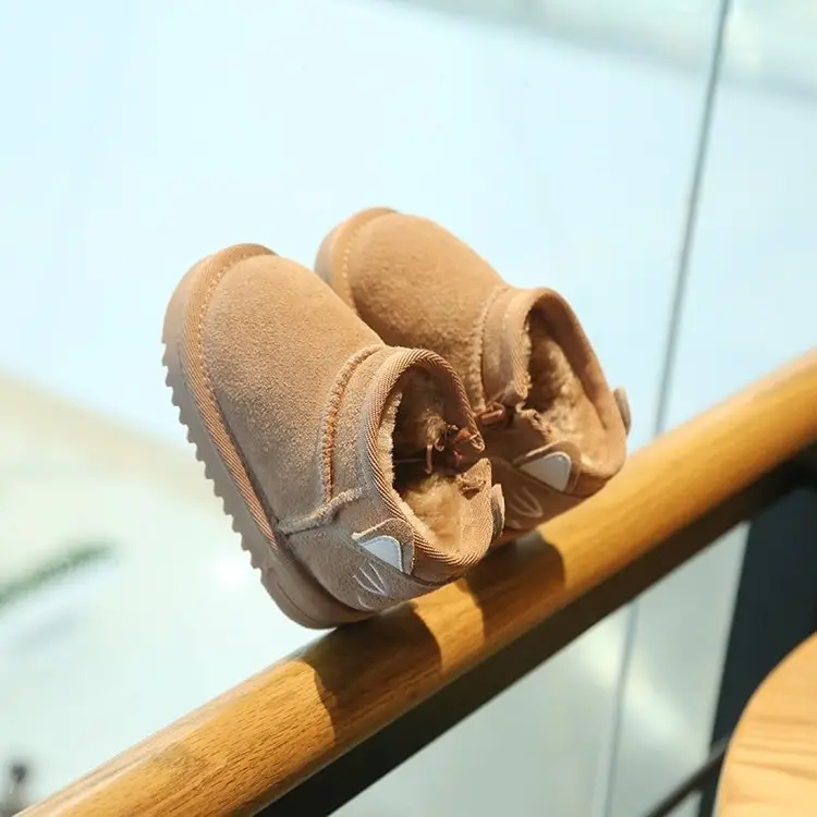 Baby Snow Boots for Girls Autumn Winter Plush Cotton Shoes