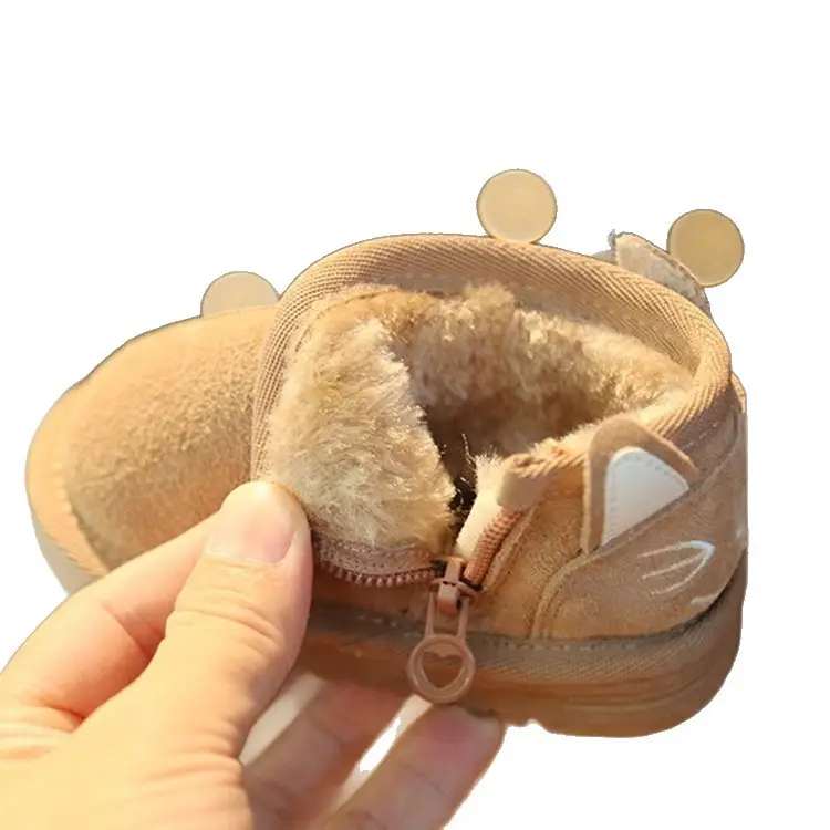 Baby Snow Boots for Girls Autumn Winter Plush Cotton Shoes