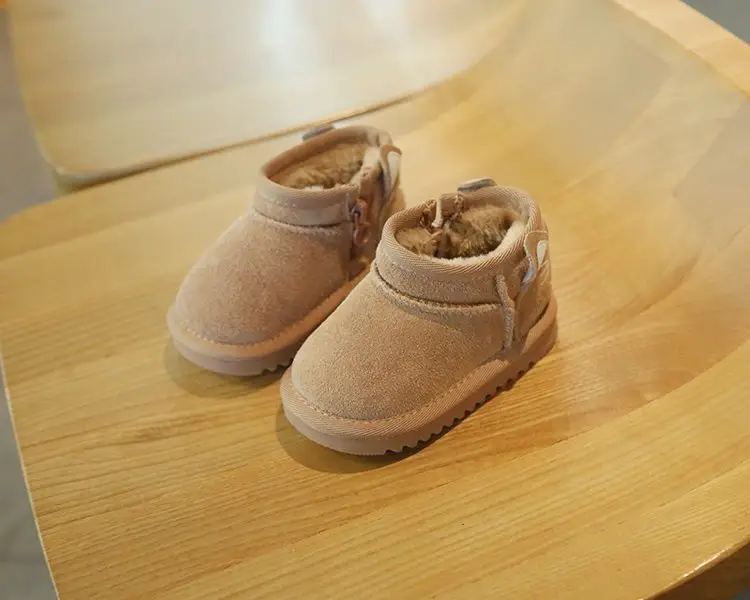 Baby Snow Boots for Girls Autumn Winter Plush Cotton Shoes — feature 11