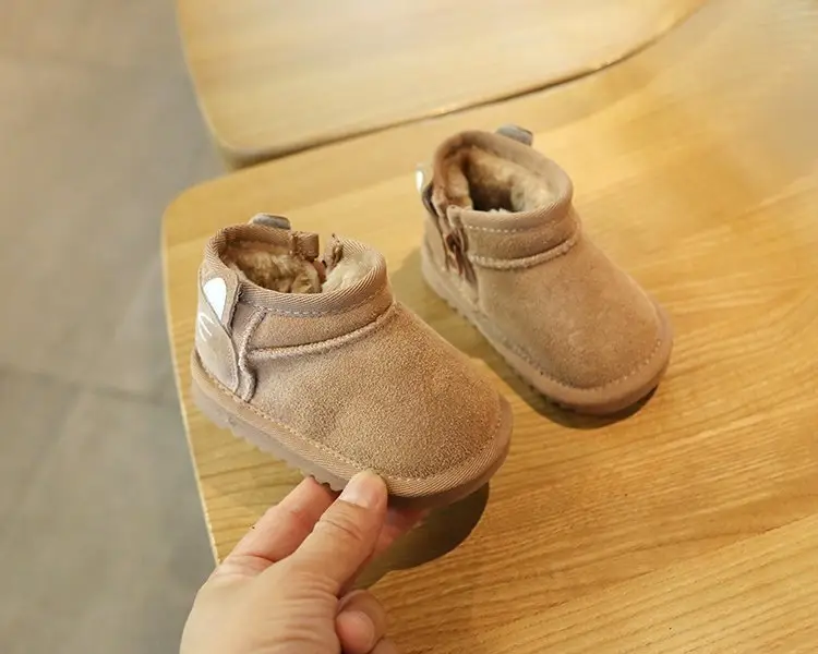 Baby Snow Boots for Girls Autumn Winter Plush Cotton Shoes — feature 12