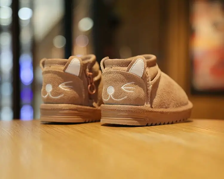 Baby Snow Boots for Girls Autumn Winter Plush Cotton Shoes — feature 13