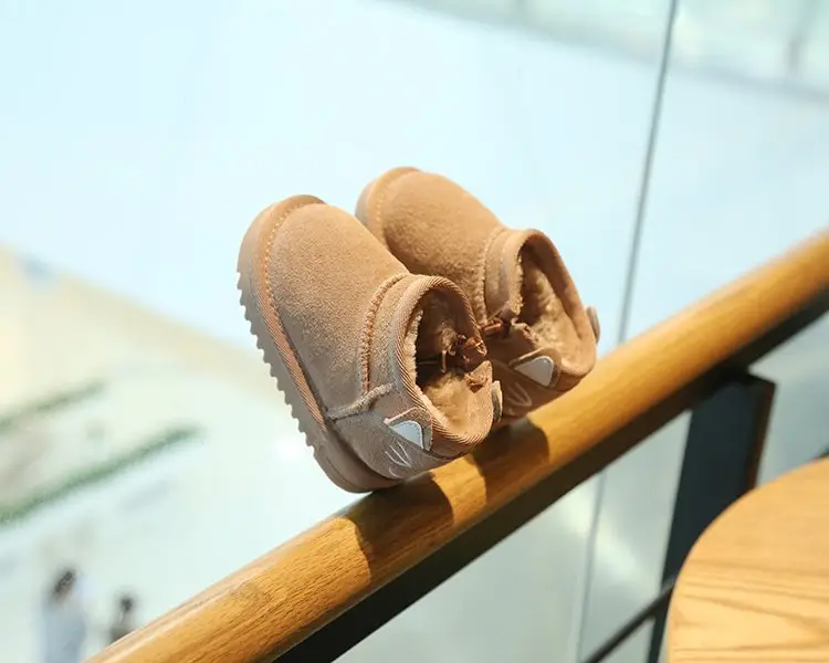 Baby Snow Boots for Girls Autumn Winter Plush Cotton Shoes — feature 14