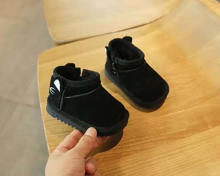 Baby Snow Boots for Girls Autumn Winter Plush Cotton Shoes — feature 17