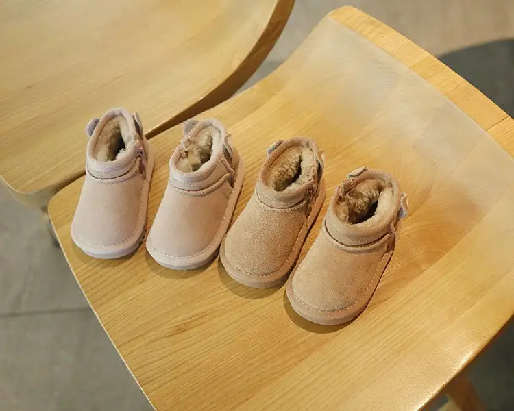 Baby Snow Boots for Girls Autumn Winter Plush Cotton Shoes — feature 2