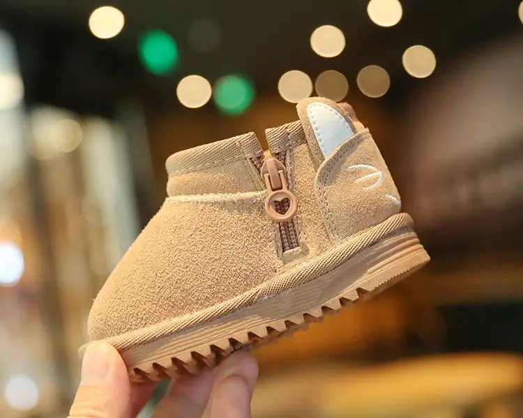 Baby Snow Boots for Girls Autumn Winter Plush Cotton Shoes — feature 5