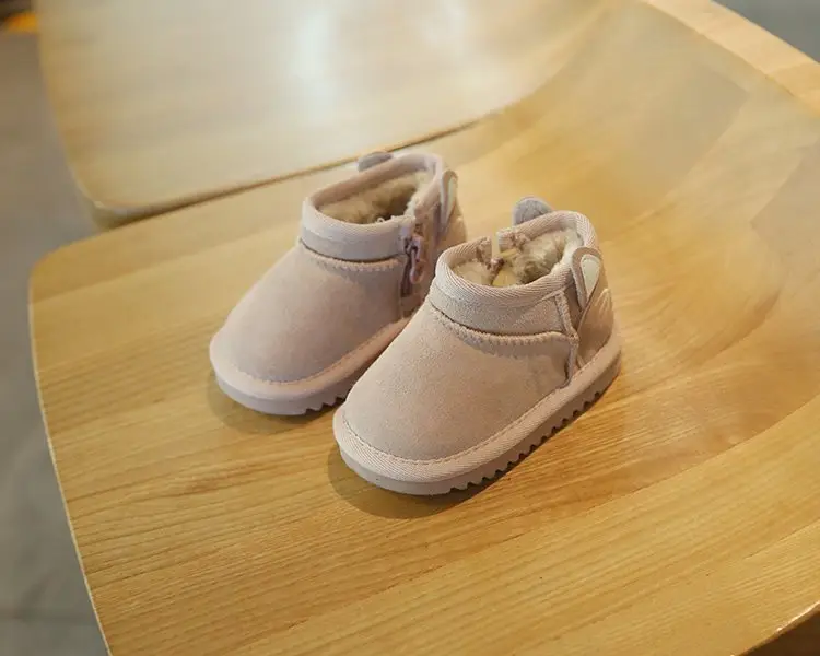 Baby Snow Boots for Girls Autumn Winter Plush Cotton Shoes — feature 7