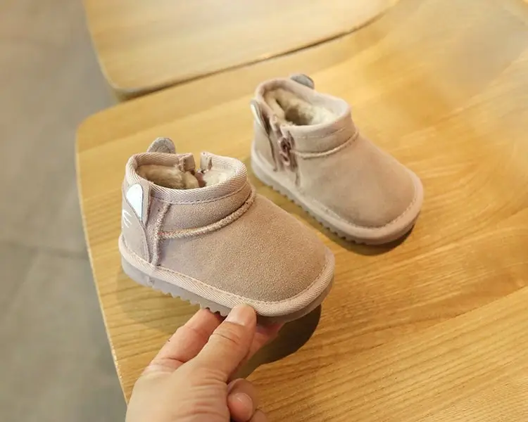 Baby Snow Boots for Girls Autumn Winter Plush Cotton Shoes — feature 8