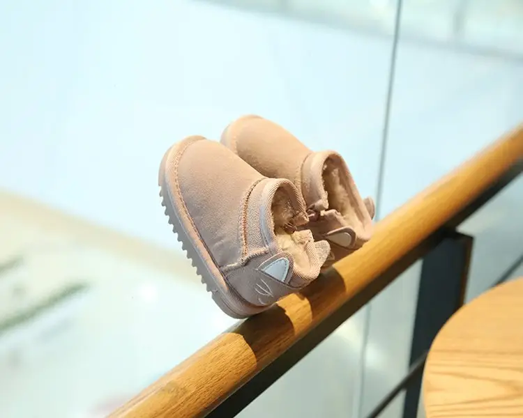 Baby Snow Boots for Girls Autumn Winter Plush Cotton Shoes — feature 9