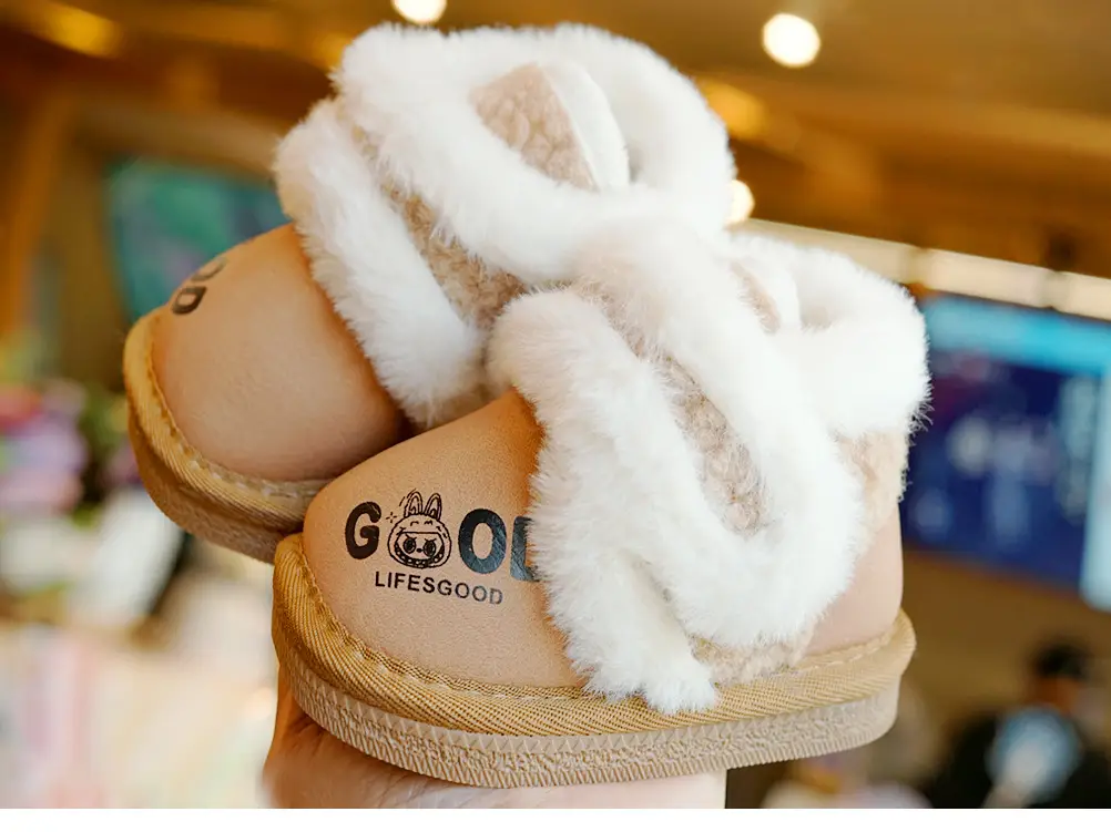 Toddler Winter Velvet Baby Shoes Pink 1-2Yrs — feature 5