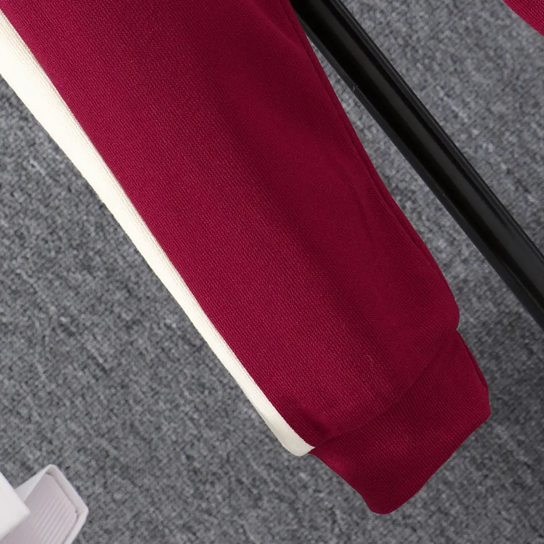 Cross-Border Autumn New Style Long-Sleeved Hooded Contrasting Color A-Line Stamp Suit for Children and Middle-Aged Children — feature 10