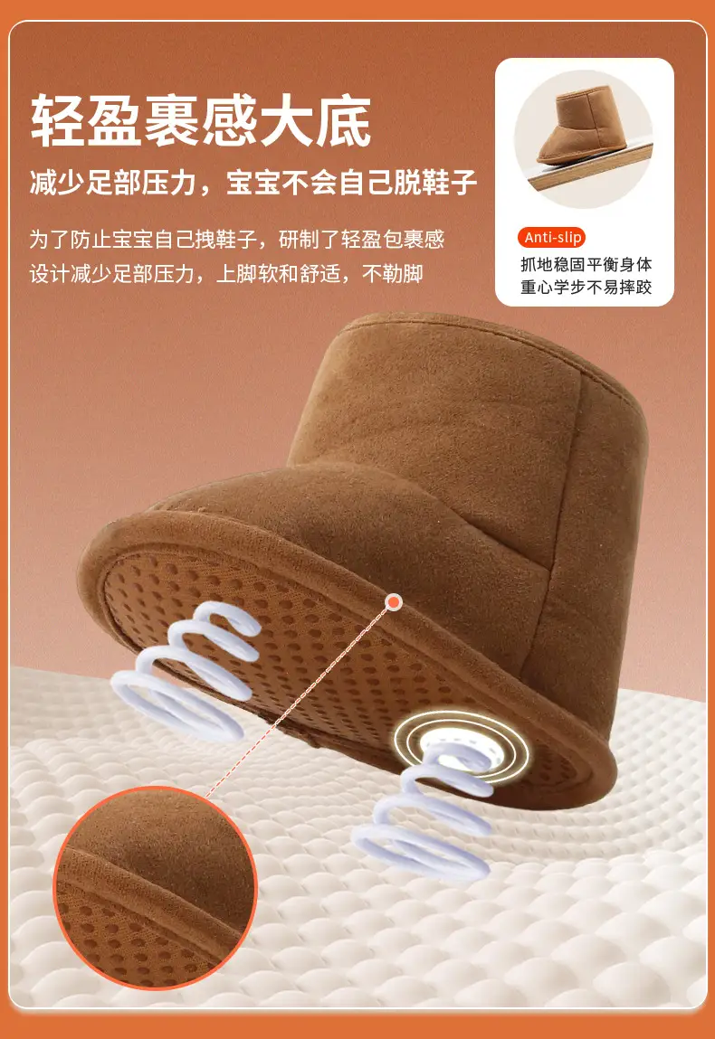 Fleece Lined Baby Shoes for 6-12 Months Soft Soled — feature 18