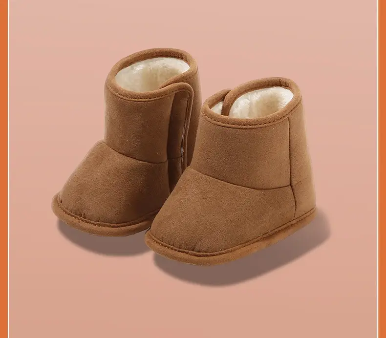 Fleece Lined Baby Shoes for 6-12 Months Soft Soled — feature 24