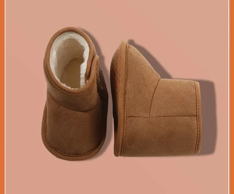 Fleece Lined Baby Shoes for 6-12 Months Soft Soled — feature 25
