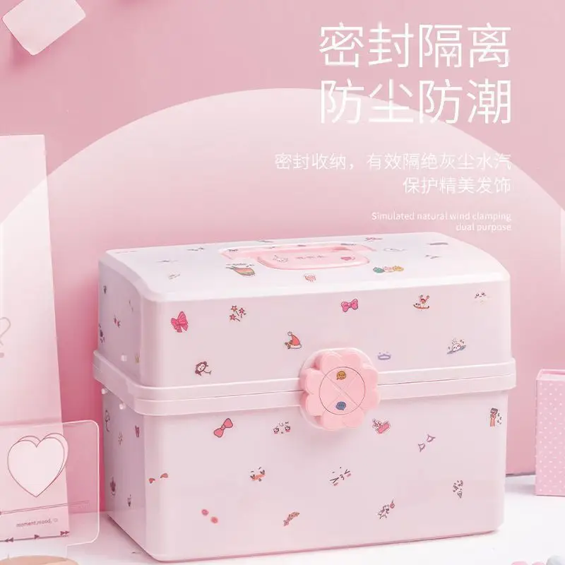 Hair Accessories Storage Box, Kidsren's Jewelry Box, Little Girl's Hairpin, Jewelry, Rubber Band, Hairpin, Hair Rope Classification Storage Box