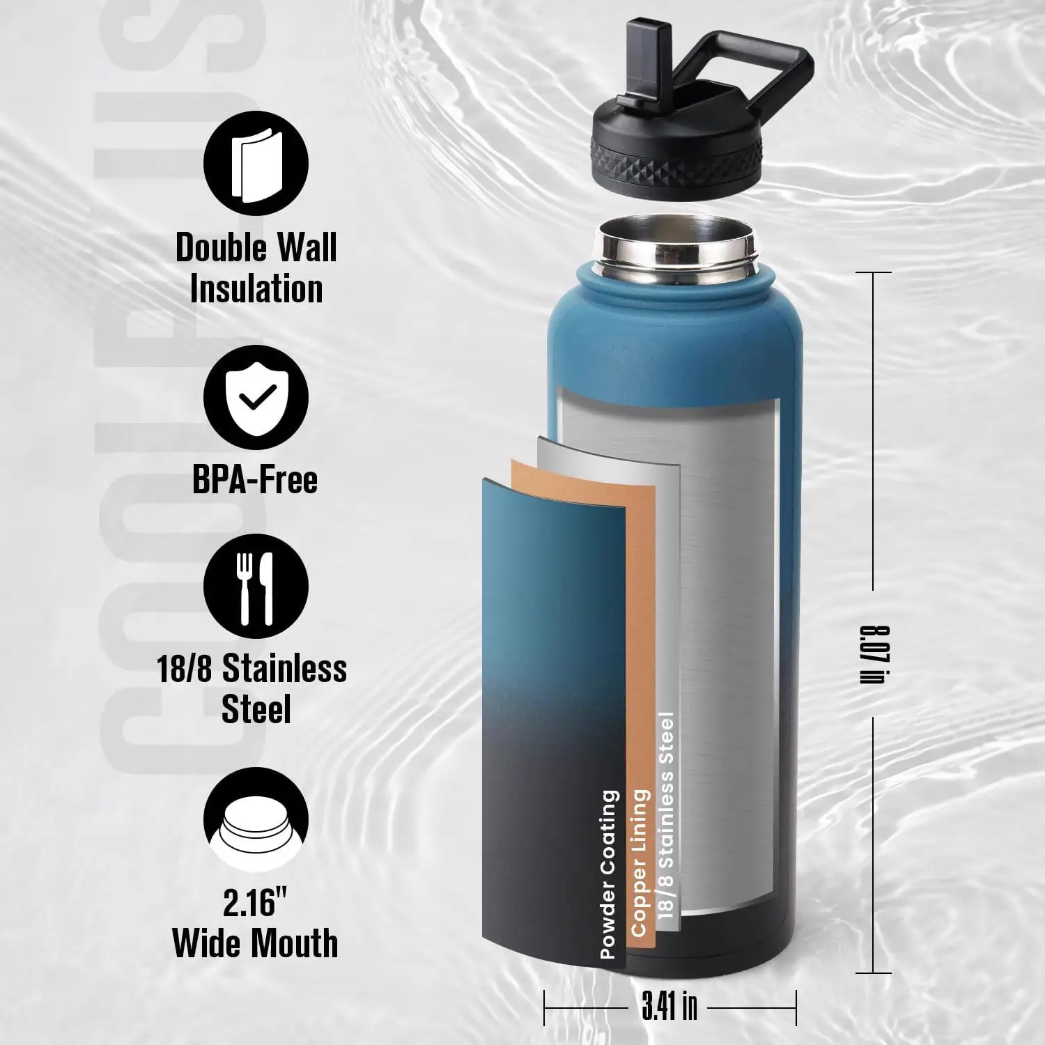 304 Stainless Steel Thermos Cup for Kids Outdoor Car Use