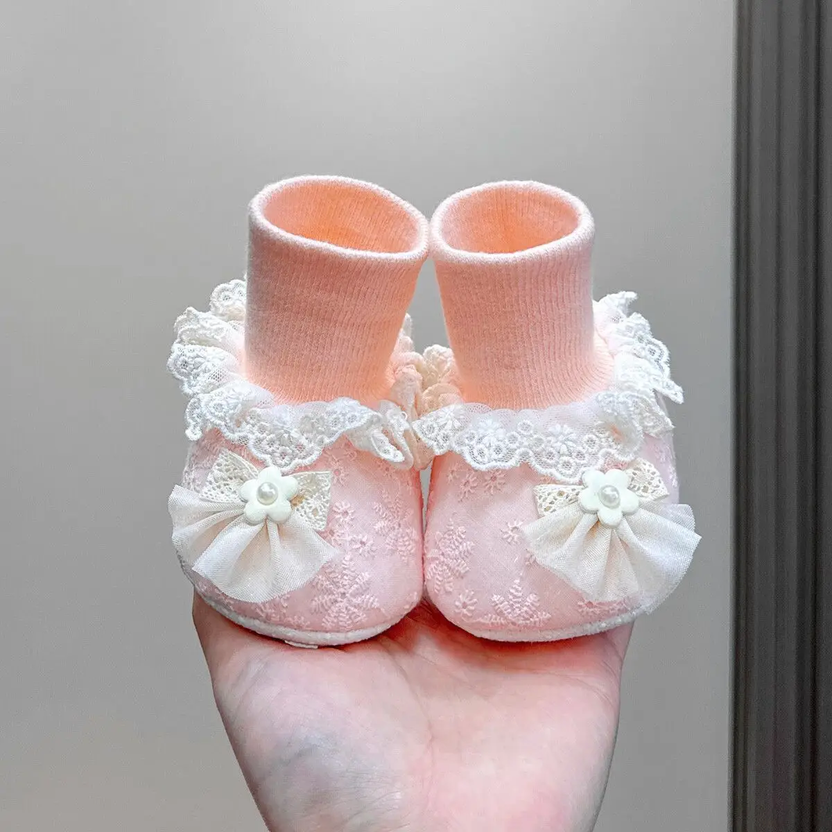 Baby Lace Socks 6-12M Female Non Slip