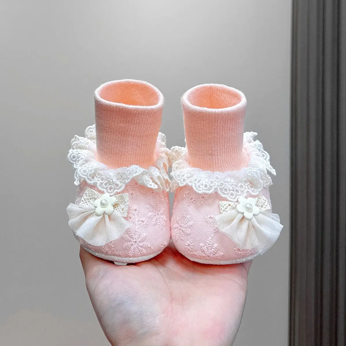 Baby Lace Socks 6-12M Female Non Slip