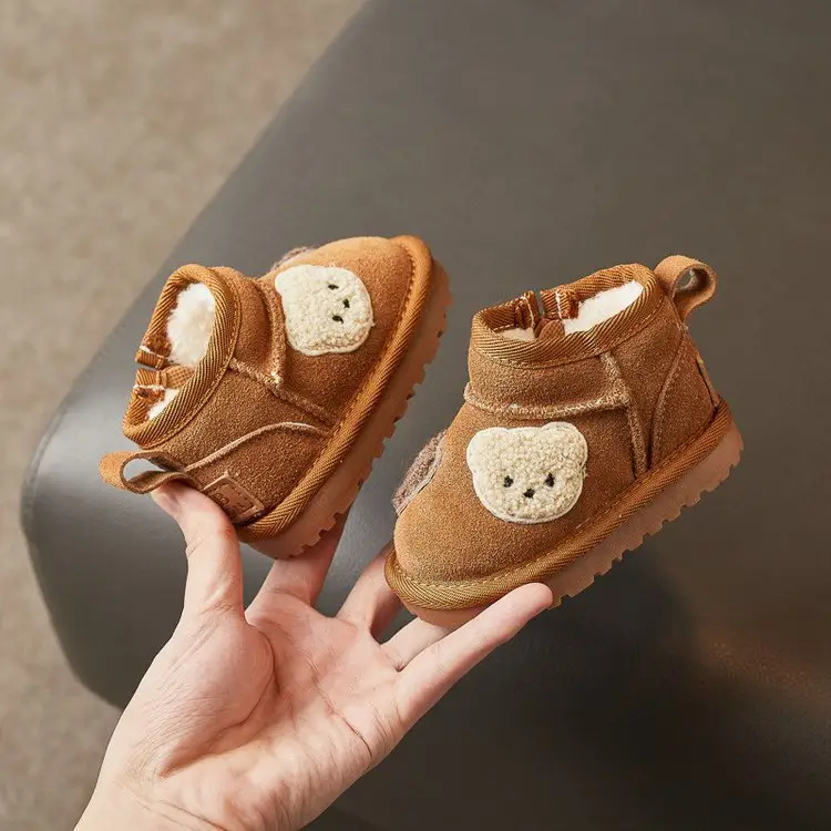Baby Fleece Lined Snow Boots for 1-3Yrs Black