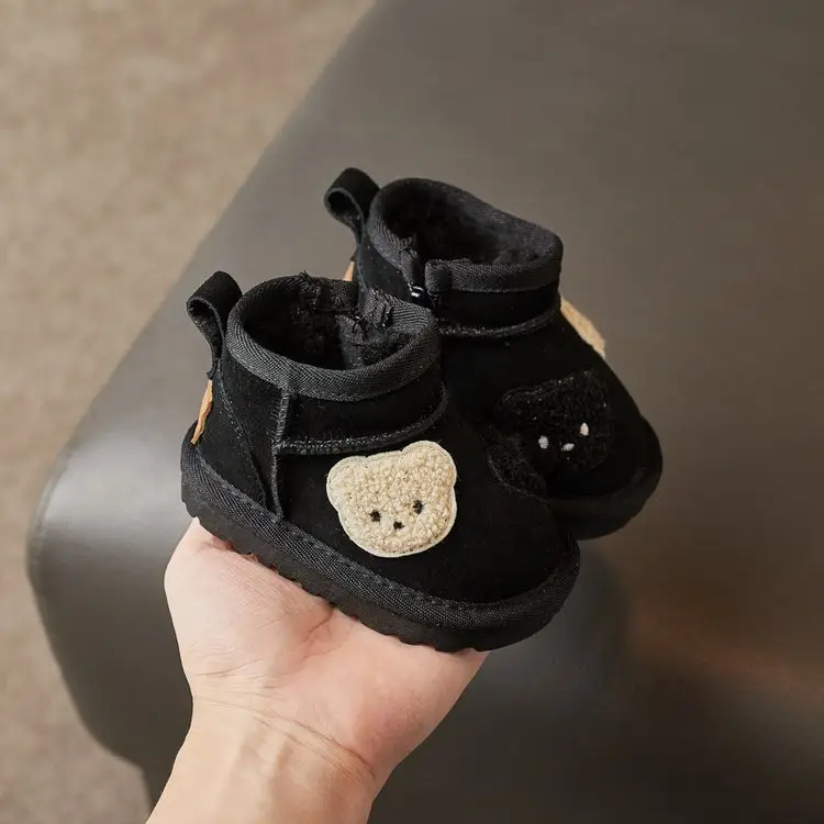 Baby Fleece Lined Snow Boots for 1-3Yrs Black — feature 15
