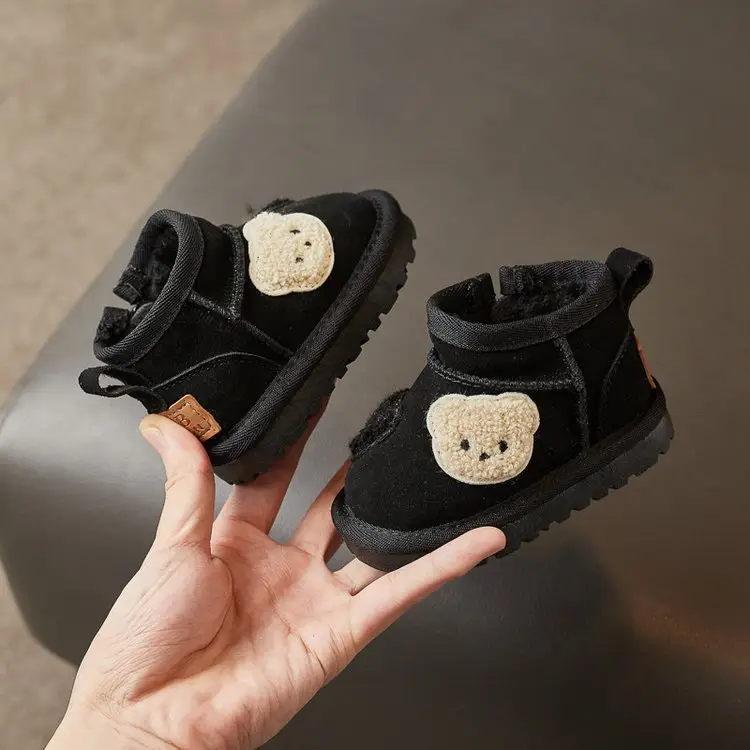Baby Fleece Lined Snow Boots for 1-3Yrs Black — feature 17