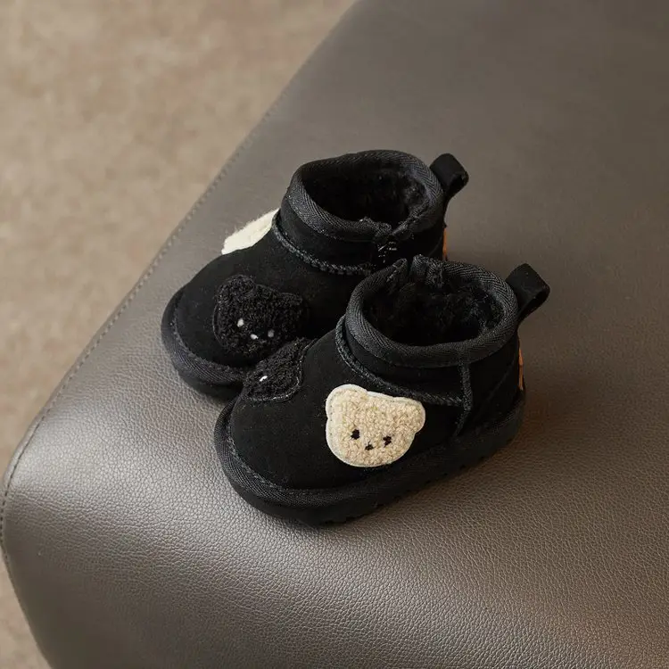 Baby Fleece Lined Snow Boots for 1-3Yrs Black — feature 18