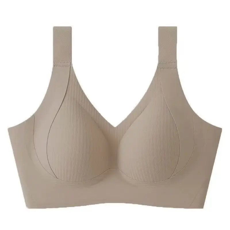 Cross-Border Underwear for Women with Big Breasts, Small Bra, Lifting and Anti-Sagging, Large Size Adjustable, Seamless Breast-Retracting Women's Bra