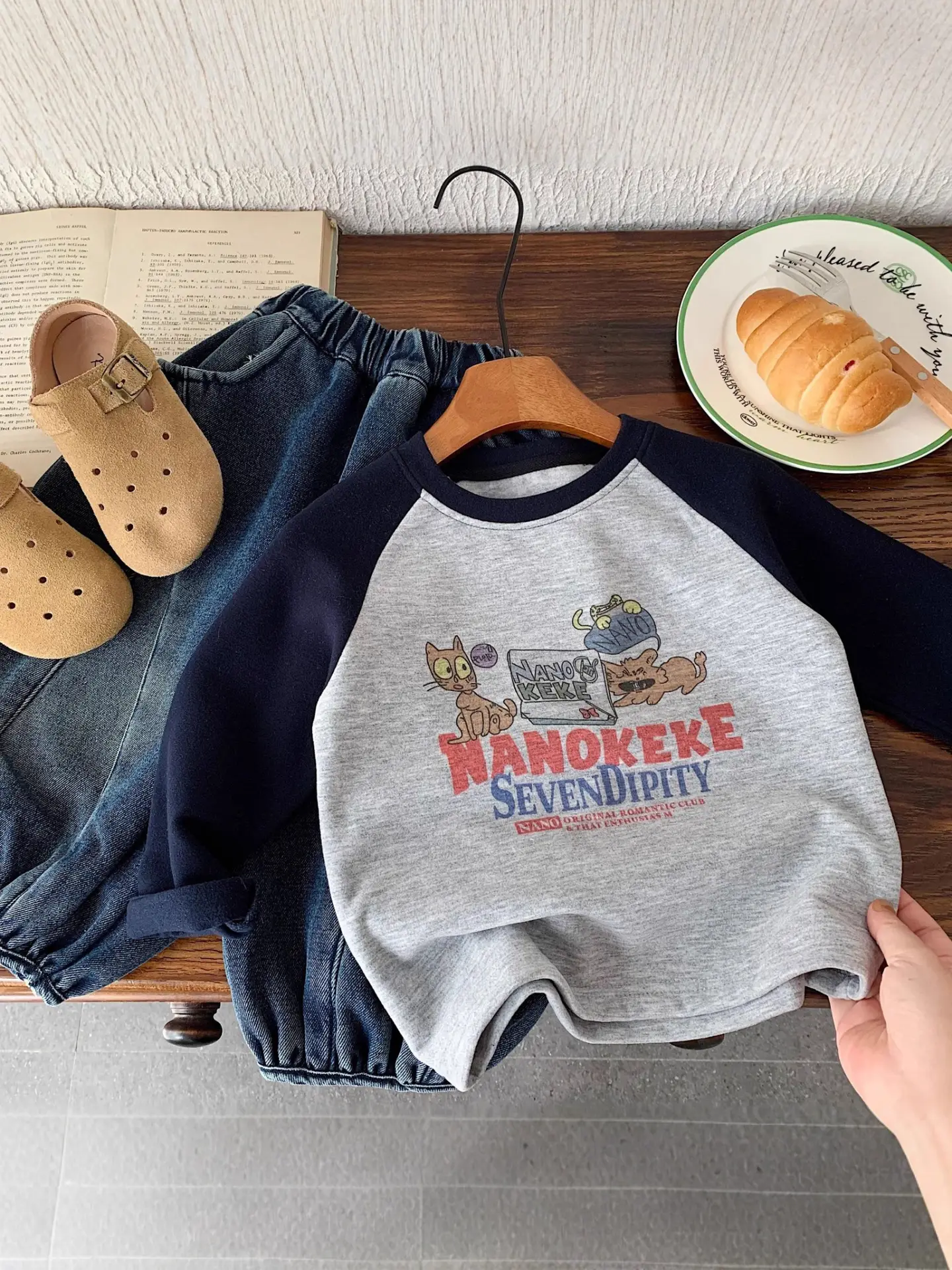 Nano Cake Long Sleeve T-Shirt for Boys Girls Winter Casual