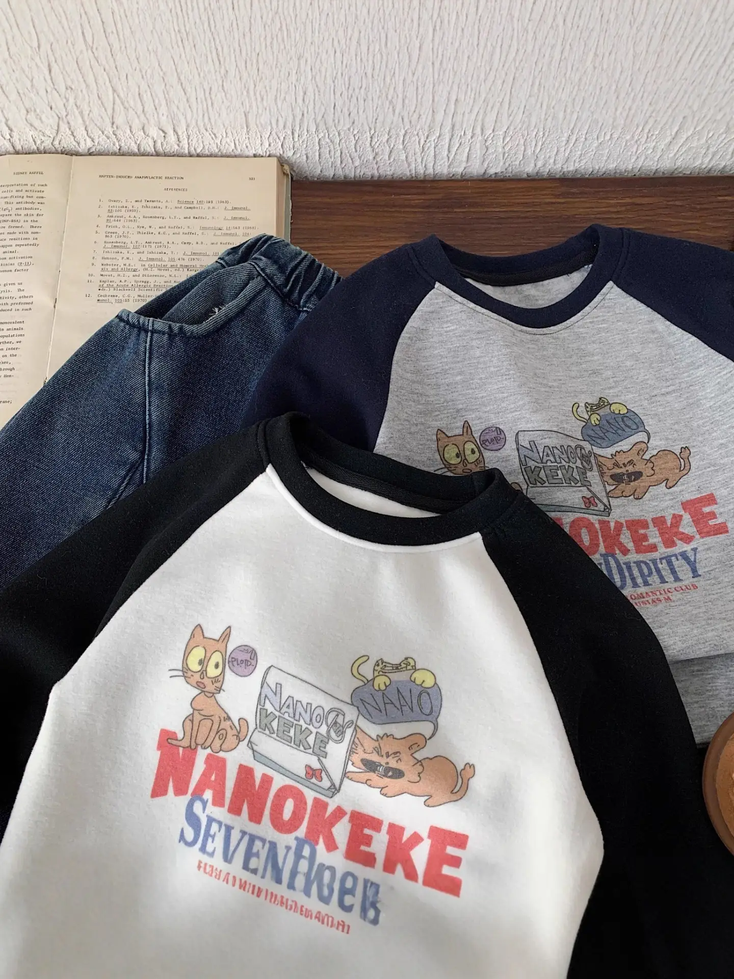 Nano Cake Long Sleeve T-Shirt for Boys Girls Winter Casual