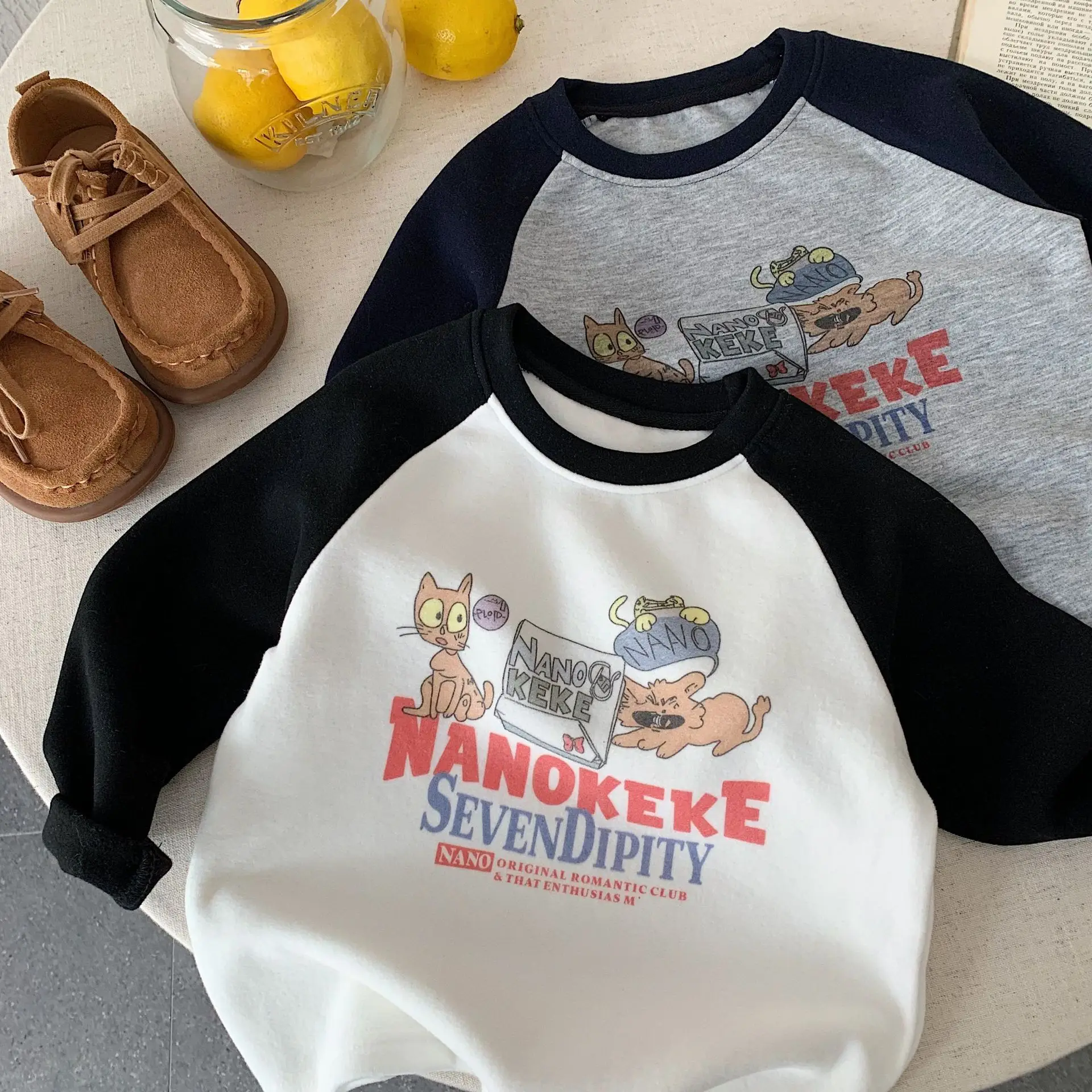 Nano Cake Long Sleeve T-Shirt for Boys Girls Winter Casual — feature 10