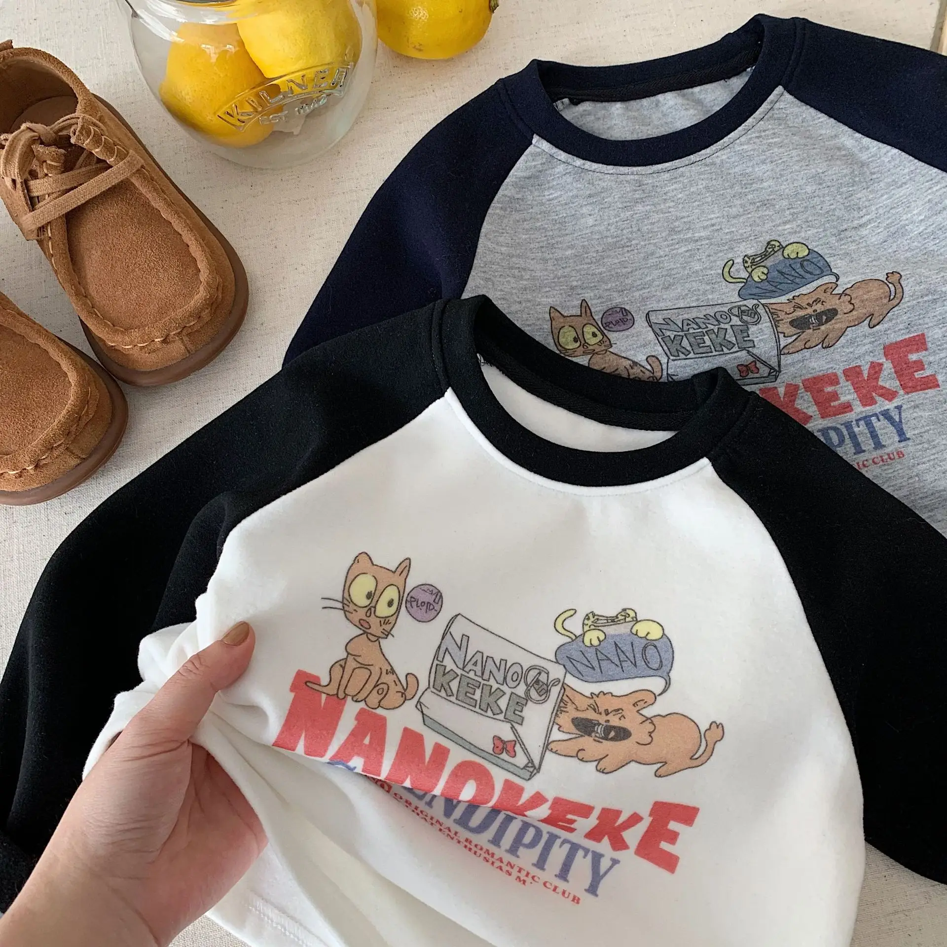 Nano Cake Long Sleeve T-Shirt for Boys Girls Winter Casual — feature 8