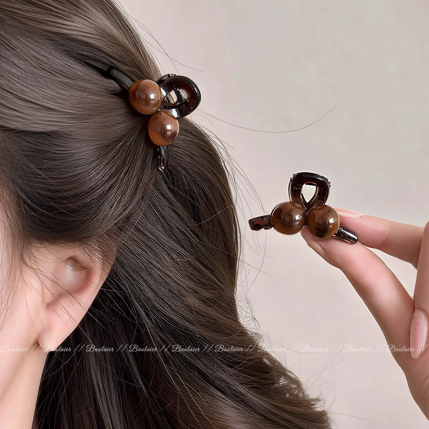 Women Hairpin Small 2025 New High-End Half-Tied Side Clip — feature 5