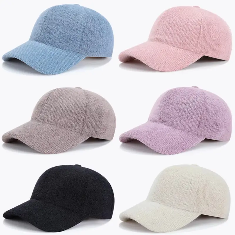 Lilac Wool Baseball Cap with Sunglasses & Cap Fan