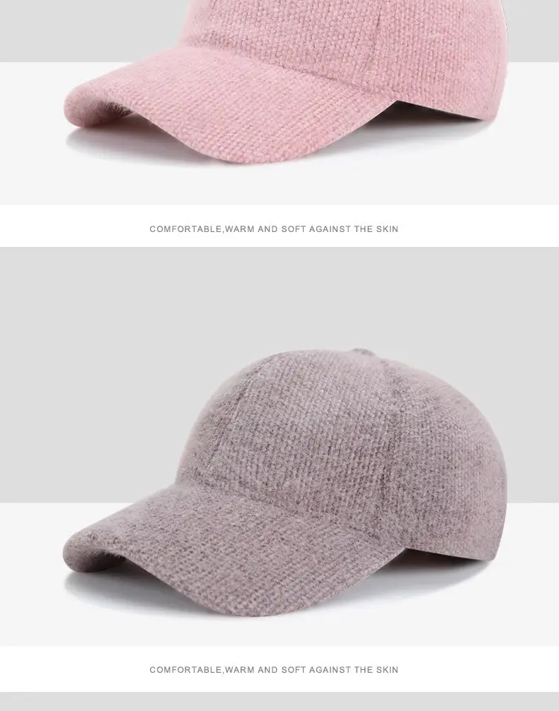 Lilac Wool Baseball Cap with Sunglasses & Cap Fan — feature 18