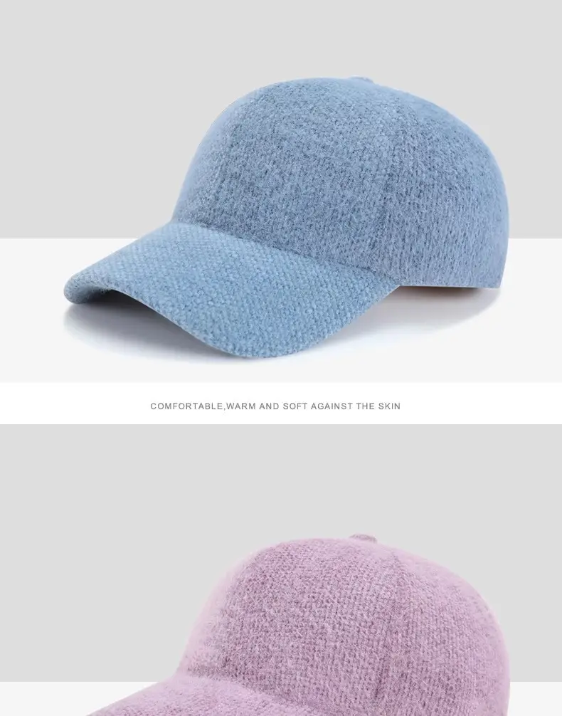 Lilac Wool Baseball Cap with Sunglasses & Cap Fan — feature 19