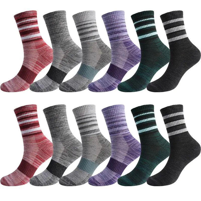 Autumn and Winter Thickeneded Warm Cotton Socks Terry Wool Socks Women's Deodorant Sweat-Absorbent Men's Socks Outdoor Sports Non-Slip Stockings — feature 5