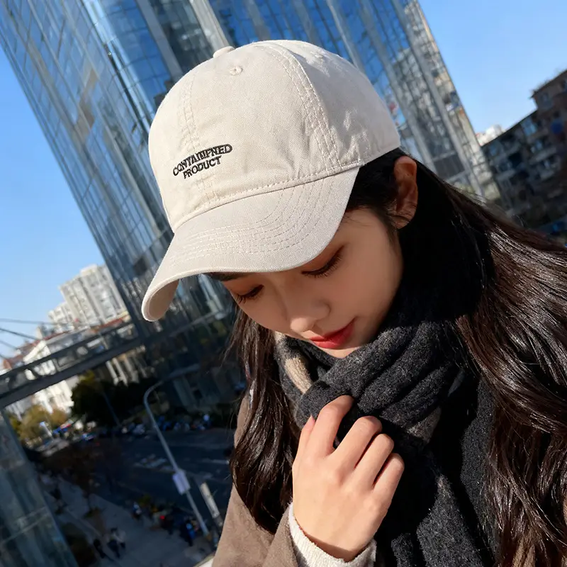 Women Maroon Letter Embroidered Baseball Cap 2025