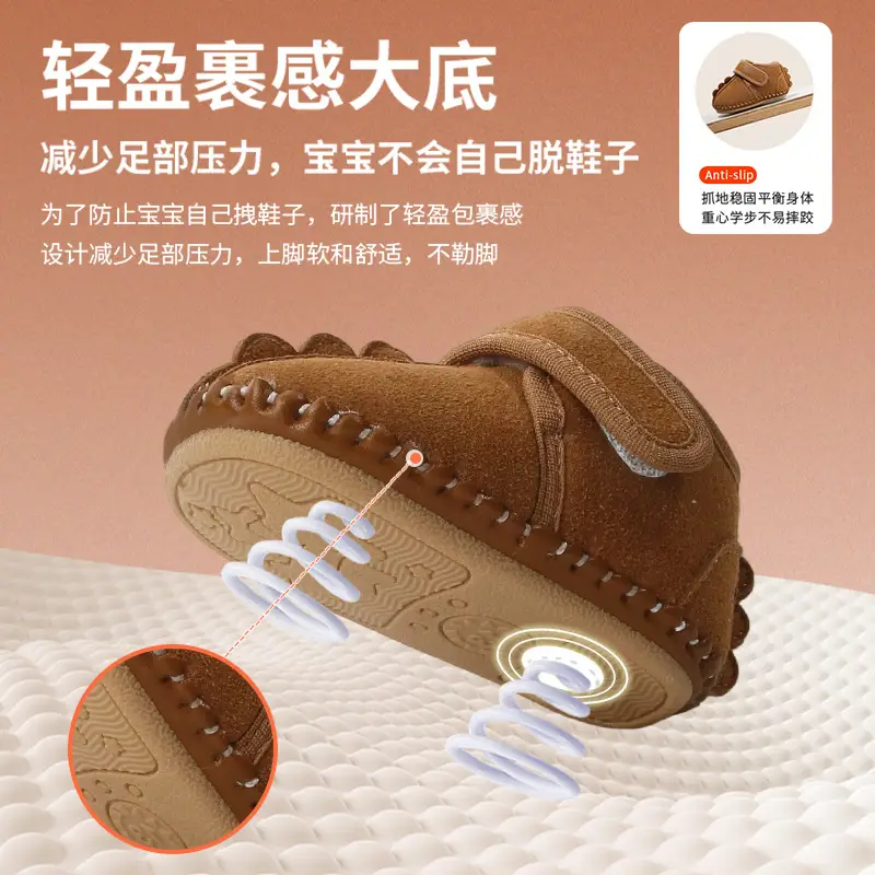 Winter Baby Boy Snow Boots Cotton Soft Sole 6-12M