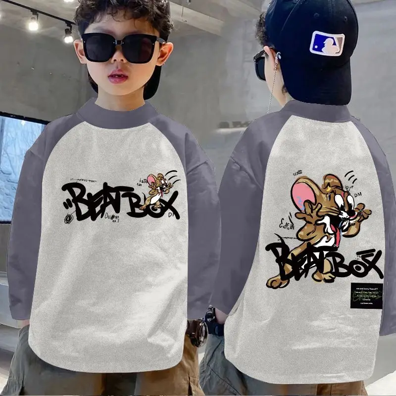 Boys Thermal Base Layer Shirt Autumn Winter Long Sleeve Color Block Top - Image 15